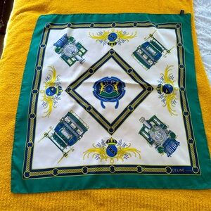 Celine vintage 100%silk scarf/very good condition
